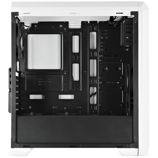 Carcasa Silentium PC Regnum RG4F Frosty White, MiddleTower, Fara sursa, Alb/Negru