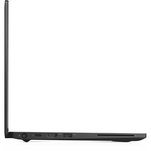 Laptop Dell Latitude 7280, 12.5'' HD, Core i5-7300U 2.6GHz, 8GB DDR4, 256GB SSD, Intel HD 620, FingerPrint Reader, Win 10 Pro 64bit, Negru