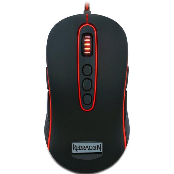 Mouse gaming Redragon Mars, USB, Optic, 4000dpi, Negru/Rosu