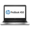 Laptop HP ProBook 450 G4, 15.6" FHD, Core i5-7200U 2.5GHz, 4GB DDR4, 500GB HDD, Intel HD 620, FreeDOS, Argintiu