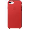 Capac protectie spate Apple Leather Case pentru iPhone 7, Red