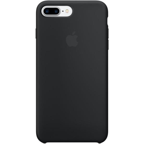 Capac protectie spate Apple Silicone Case pentru iPhone 7 Plus, Black