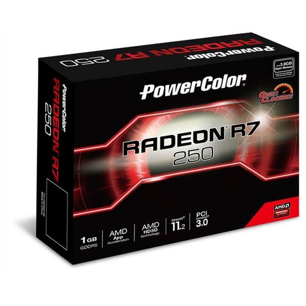 Placa video PowerColor Radeon R7 250, 1GB GDDR5, 128 biti