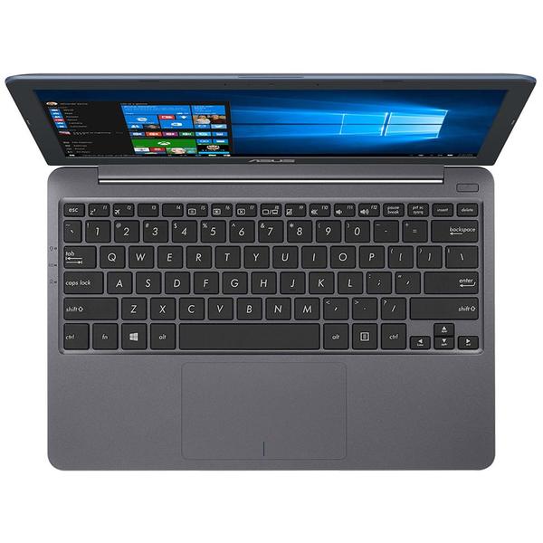Laptop Asus VivoBook E12 E203NA-FD025TS, 11.6" HD, Celeron N3350 1.1GHz, 4GB DDR3, 32GB eMMC, Intel HD 500, Windows 10 Home, Gri