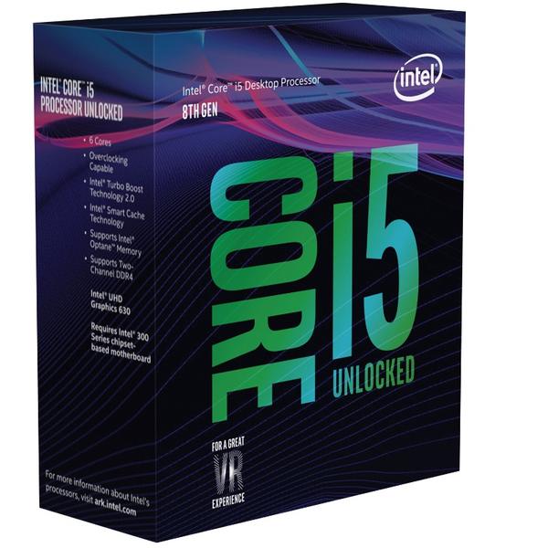 Procesor Intel Core i5-8600K Coffee Lake, 3.6GHz, 9MB, 95W, Socket 1151 v2, Box