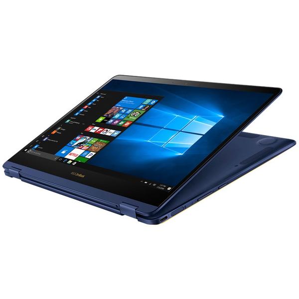 Laptop Asus ZenBook Flip S UX370UA-C4196T, 13.3" FHD Touch, Core i5-8250U 1.6GHz, 8GB DDR3, 256G SSD, Intel HD 620, Windows 10 Home, Albastru