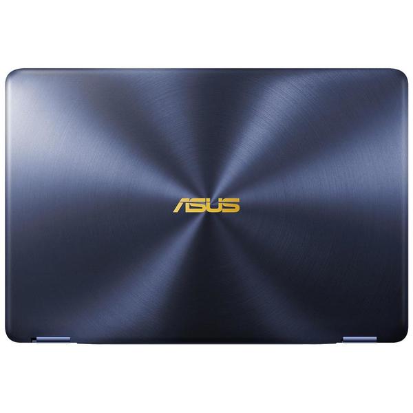 Laptop Asus ZenBook Flip S UX370UA-C4195R, 13.3" FHD Touch, Core i7-8550U 1.8GHz, 16GB DDR3, 512GB SSD, Intel UHD 620, Windows 10 Pro, Albastru