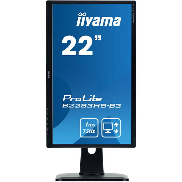 Monitor LED IIyama ProLite B2283HS-B3, 21.5'' Full HD, 1ms, Negru