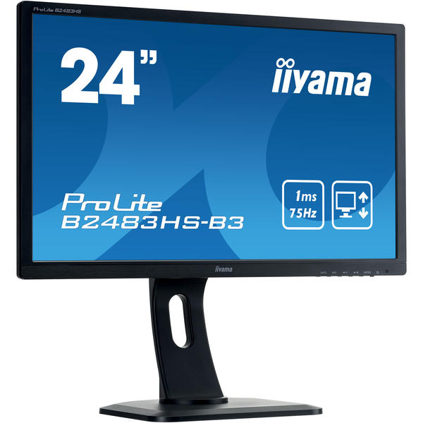 Monitor LED IIyama ProLite B2483HS-B3, 24.0'' Full HD, 1ms, Negru