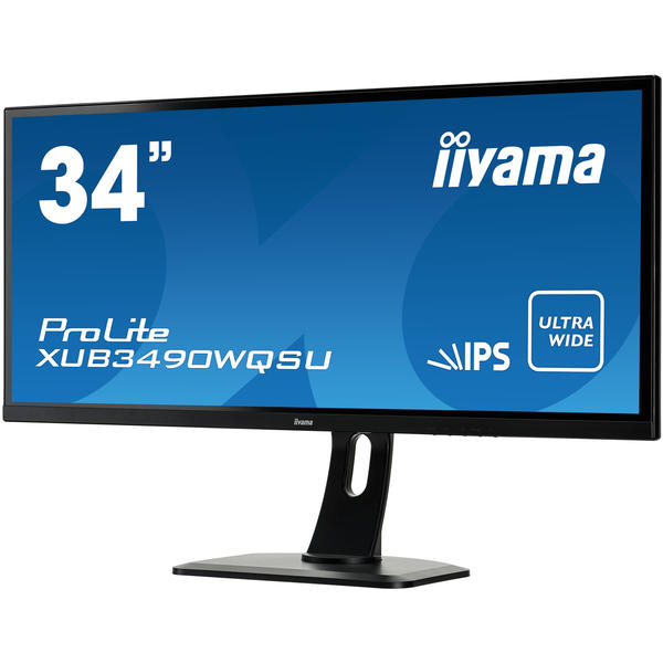 Monitor LED IIyama ProLite XUB3490WQSU-B1, 34.0'' UltraWide QHD, 5ms, Negru