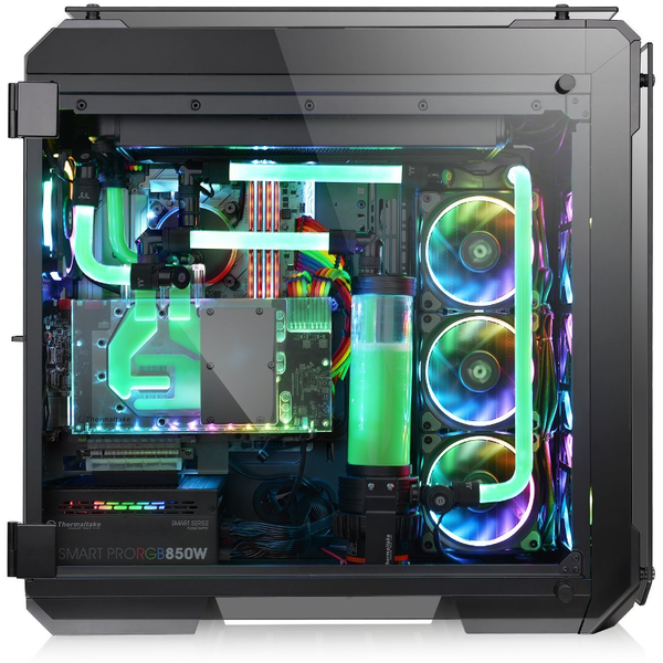 Carcasa Thermaltake View 71 Tempered Glass Edition, FullTower, Fara sursa, Negru