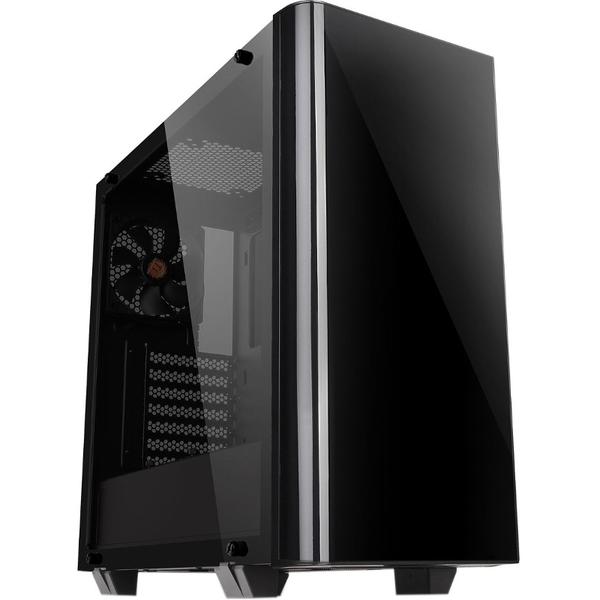 Carcasa Thermaltake View 21 Tempered Glass Edition, MiddleTower, Fara sursa, Negru