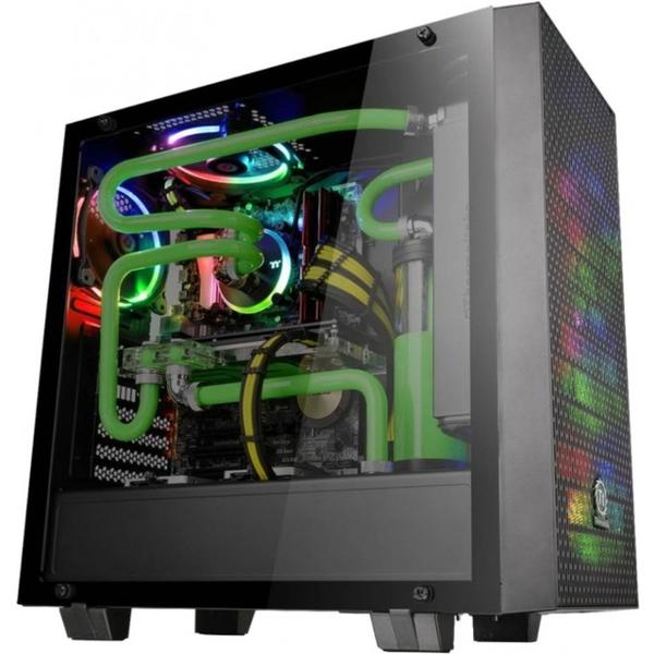 Carcasa Thermaltake Core G21 Tempered Glass Edition, MiddleTower, Fara sursa, Negru