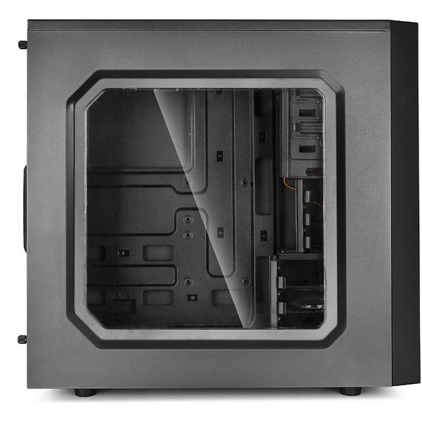 Carcasa Deepcool Tesseract SW-RD, MiddleTower, Fara sursa, Negru/Rosu