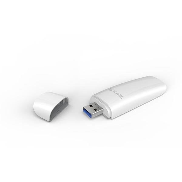 Placa de retea Wireless Tenda U12, Adaptor, USB 3.0, 802.11 a/b/g/n/ac, 400Mbps + 867Mbps, Dual Band AC1300