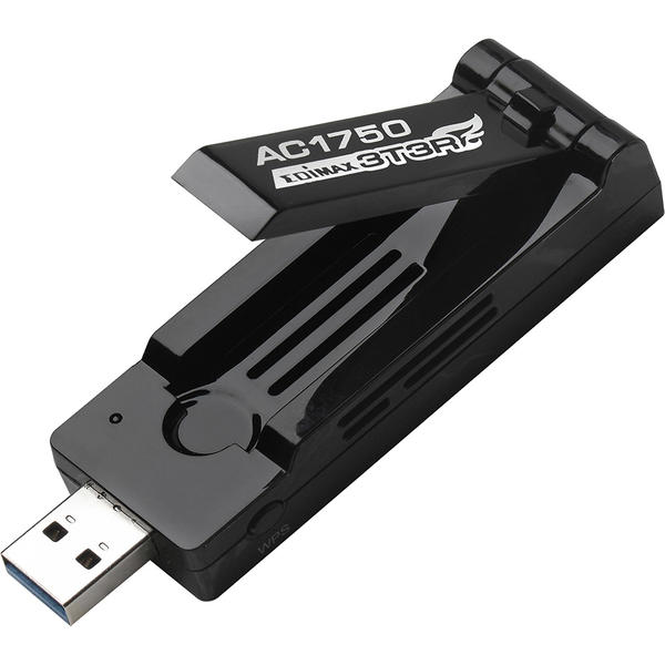 Placa de retea Wireless Edimax EW-7833UAC, Adaptor, USB 3.0, 802.11 a/b/g/n/ac, 450Mbps + 1300Mbps, Dual Band AC1750