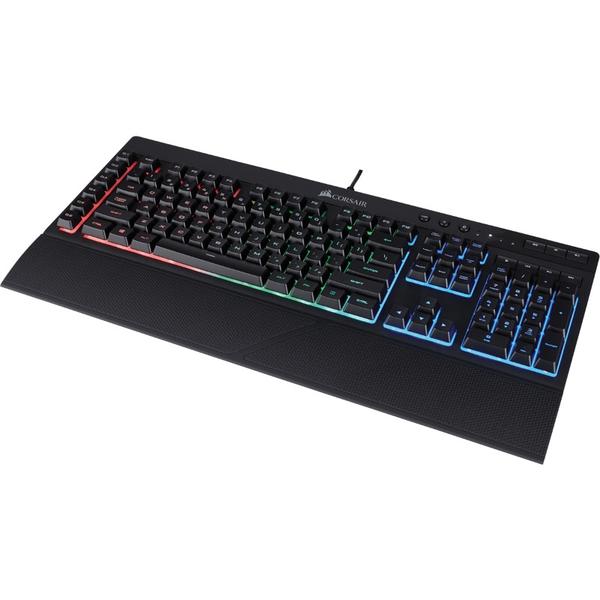 Tastatura Corsair K55 RGB LED, USB, Layout EU, Negru