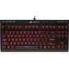 Tastatura Corsair K63 Red LED, USB, Layout EU, Cherry MX Red, Negru