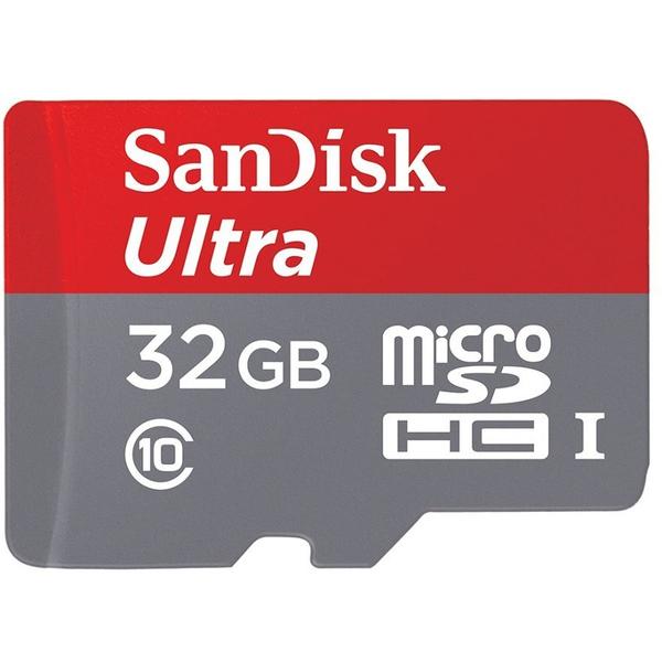Card Memorie SanDisk Ultra Micro SDHC, 32GB, Clasa 10, UHS-I U1 + Adaptor SD