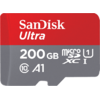 Card Memorie SanDisk Ultra Micro SDXC, 200GB, Clasa 10, UHS-I U1 + Adaptor SD