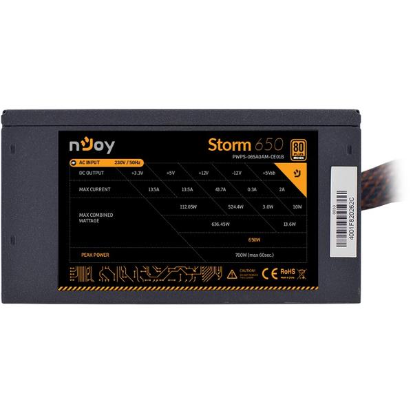 Sursa nJoy Storm 650, 650W, Certificare 80+