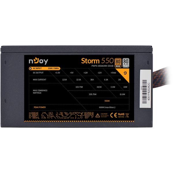 Sursa nJoy Storm 550, 550W, Certificare 80+