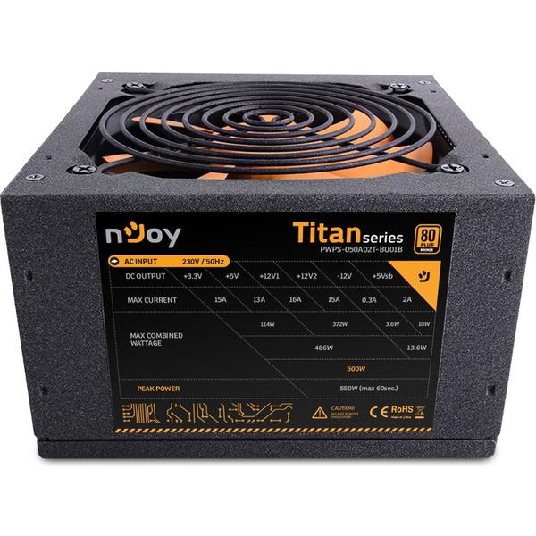 Sursa nJoy Titan 500, 500W, Certificare 80+ Bronze