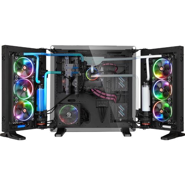 Carcasa Thermaltake Core P7 Tempered Glass Edition, FullTower, Fara sursa, Negru