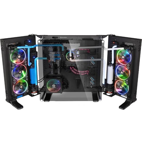 Carcasa Thermaltake Core P7 Tempered Glass Edition, FullTower, Fara sursa, Negru