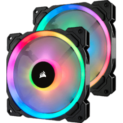 LL140 RGB LED Static Pressure, 140mm, 2 Fan Pack