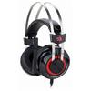 Casti gaming Redragon Talos Black, USB, Negru