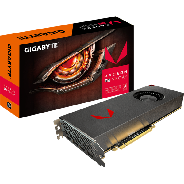Placa video Gigabyte Radeon RX Vega 64 Silver, 8GB HBM2, 2048 biti