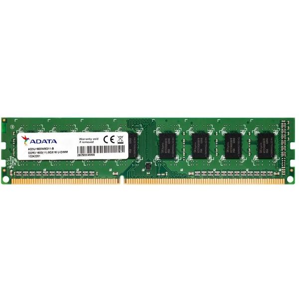 Memorie A-DATA AD3U1600W8G11-S, 8GB, DDR3, 1600MHz, CL11, 1.5V