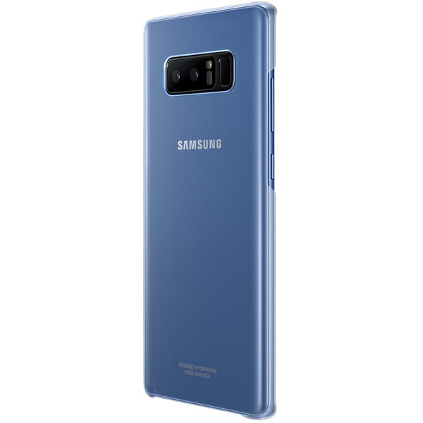 Capac protectie spate Samsung Clear Cover pentru Galaxy Note 8 (N950), Albastru/Transparent