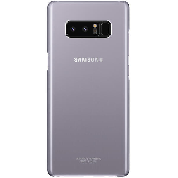 Capac protectie spate Samsung Clear Cover pentru Galaxy Note 8 (N950), Violet/Transparent