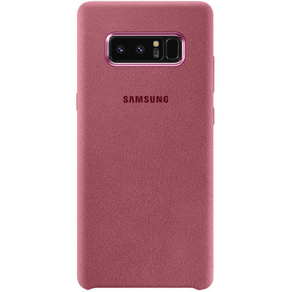 Capac protectie spate Samsung Alcantara Cover pentru Galaxy Note 8 (N950), Roz