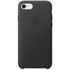 Capac protectie spate Apple Leather Case pentru iPhone 8/iPhone 7, Charcoal Gray