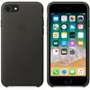 Capac protectie spate Apple Leather Case pentru iPhone 8/iPhone 7, Charcoal Gray