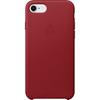 Capac protectie spate Apple Leather Case pentru iPhone 8/iPhone 7, Red