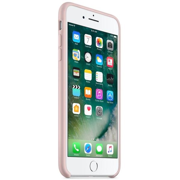 Capac protectie spate Apple Silicone Case pentru iPhone 7 Plus, Pink Sand