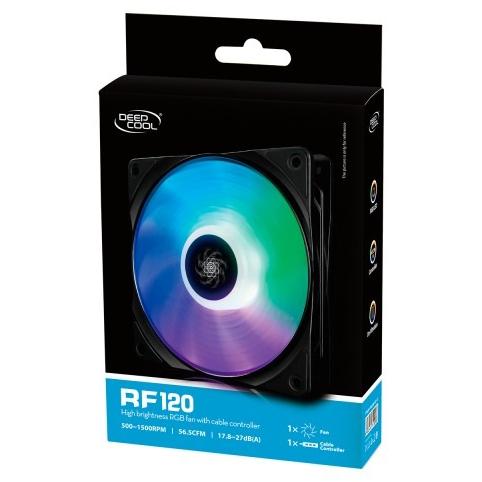 Ventilator PC Deepcool RF120 RGB LED, 120mm