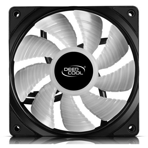 Ventilator PC Deepcool RF120 RGB LED, 120mm, 3 Fan Pack