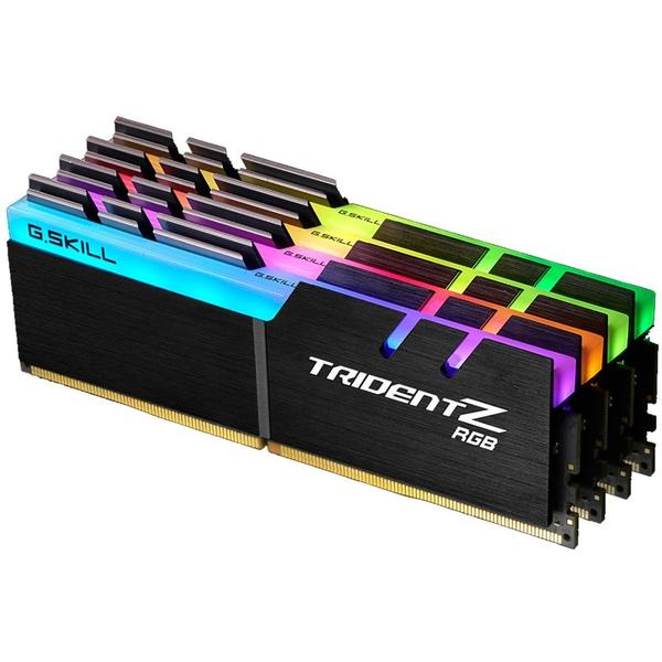 Memorie G.Skill Trident Z RGB, 64GB, DDR4, 3000MHz, CL14, 1.35V, Kit Quad Channel