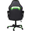 Scaun Gaming Inaza Interceptor, Negru/Verde