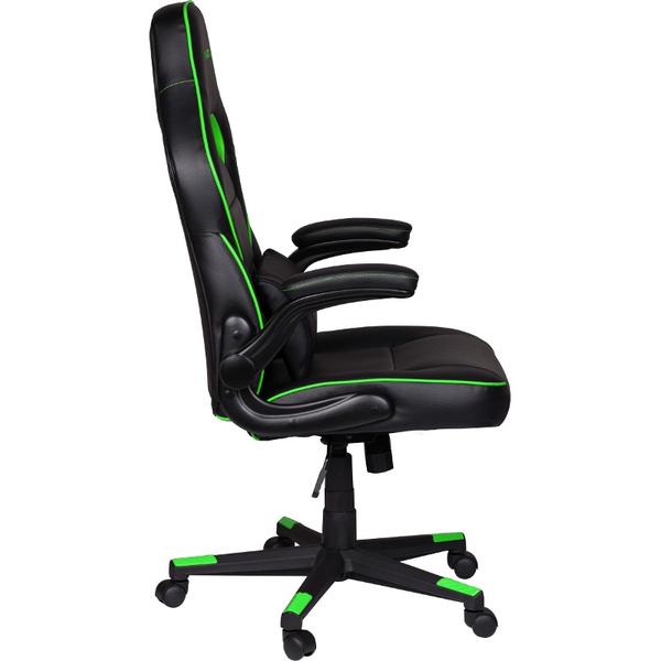 Scaun Gaming Inaza Interceptor, Negru/Verde