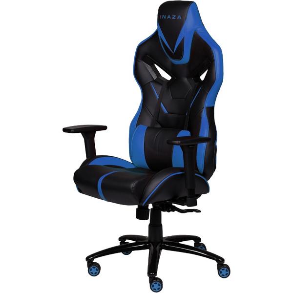 Scaun Gaming Inaza Predator, Negru/Albastru