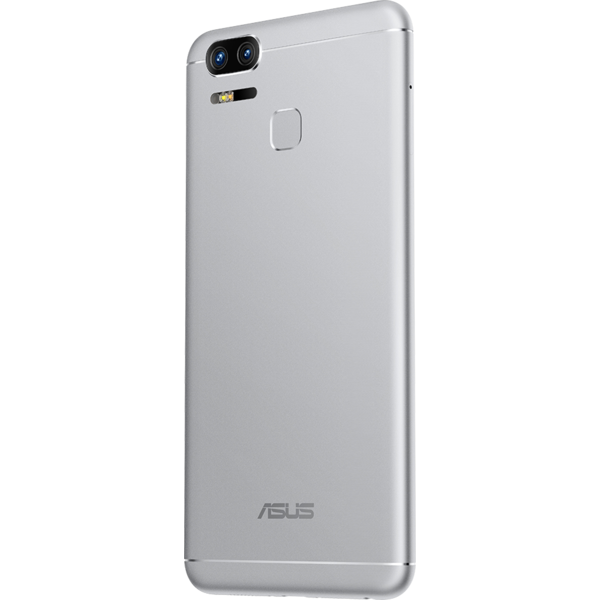 Smartphone Asus ZenFone Zoom S ZE553KL, Dual SIM, 5.5'' AMOLED Multitouch, Octa Core 2.0GHz, 4GB RAM, 64GB, Dual 12MP + 12MP, 4G, Glacier Silver