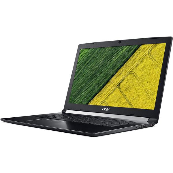 Laptop Acer Aspire A717-71G-75XS, 17.3" FHD, Core i7-7700HQ 2.8GHz, 16GB DDR4, 256GB SSD, GeForce GTX 1050 Ti, Linux, Negru