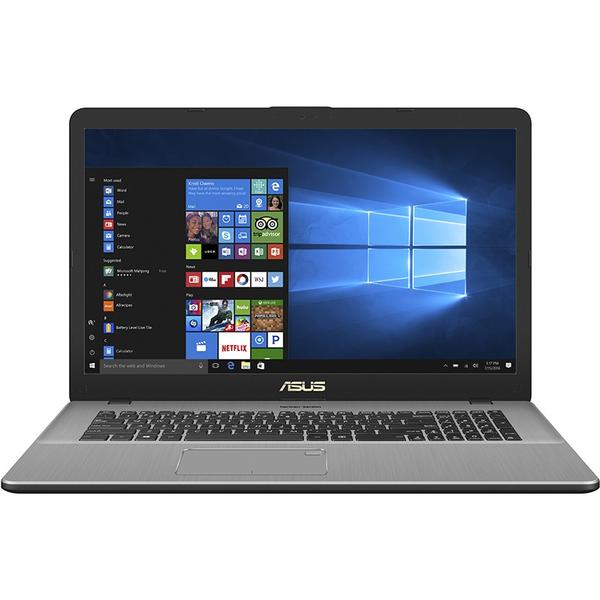 Laptop Asus VivoBook Pro 17 N705UQ-GC026, 17.3'' FHD, Core i7-7500U 2.7GHz, 8GB DDR4, 1TB HDD + 128GB SSD, GeForce 940MX 2GB, Endless OS, Dark Grey