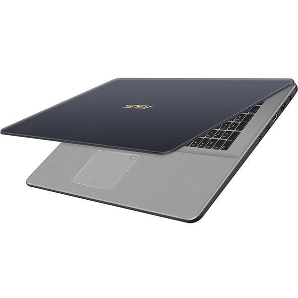Laptop Asus VivoBook Pro 17 N705UQ-GC026, 17.3'' FHD, Core i7-7500U 2.7GHz, 8GB DDR4, 1TB HDD + 128GB SSD, GeForce 940MX 2GB, Endless OS, Dark Grey
